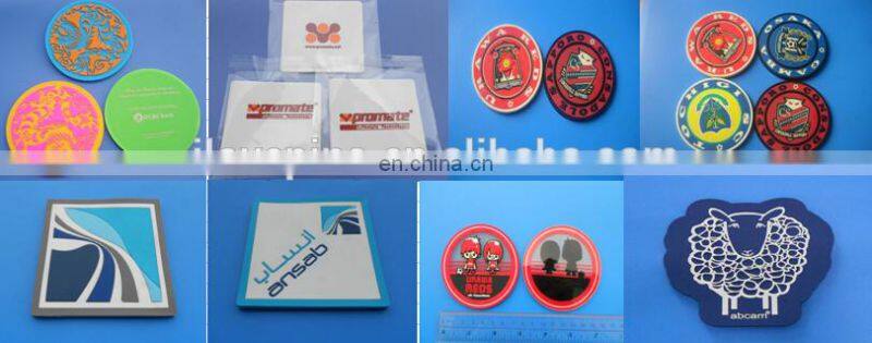 ATBC rubber 2D logo design table coaster drink coaster