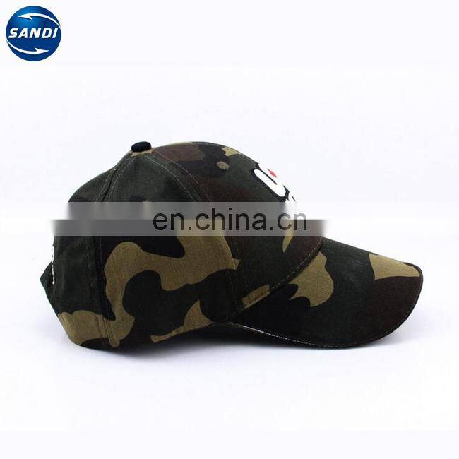 Promotional custom sports camouflage cap