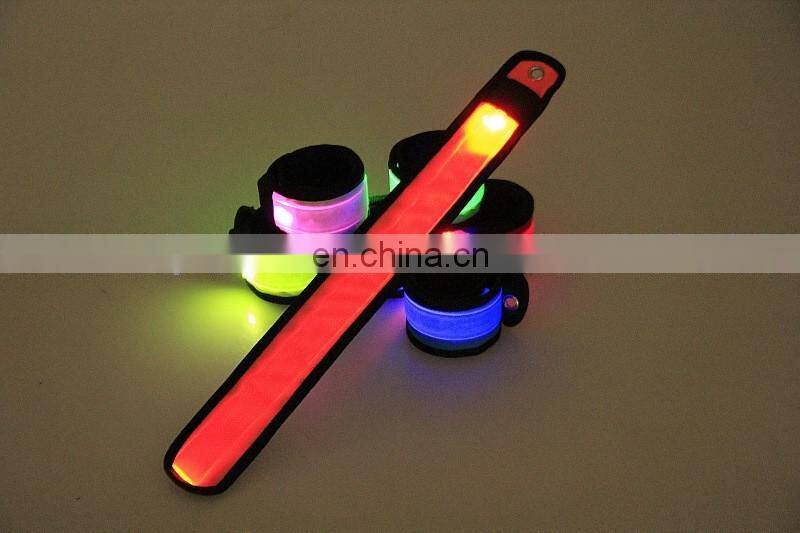 high quanlity LED custom slap bracelets armbands for running