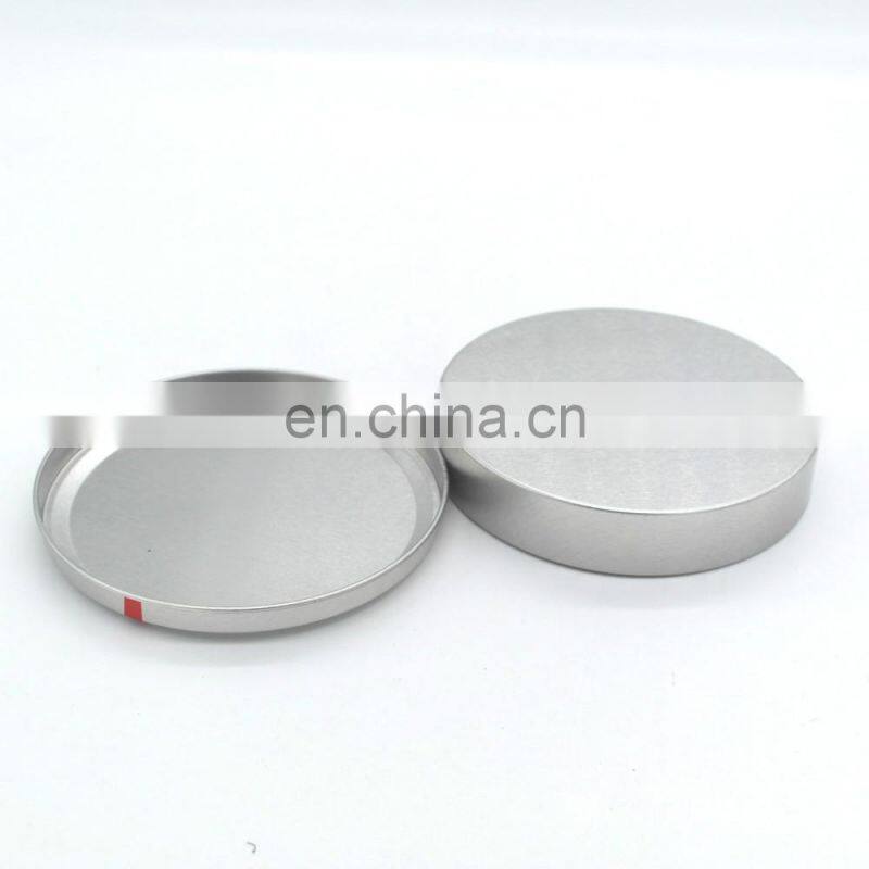 Custom round metal tin containers packing food