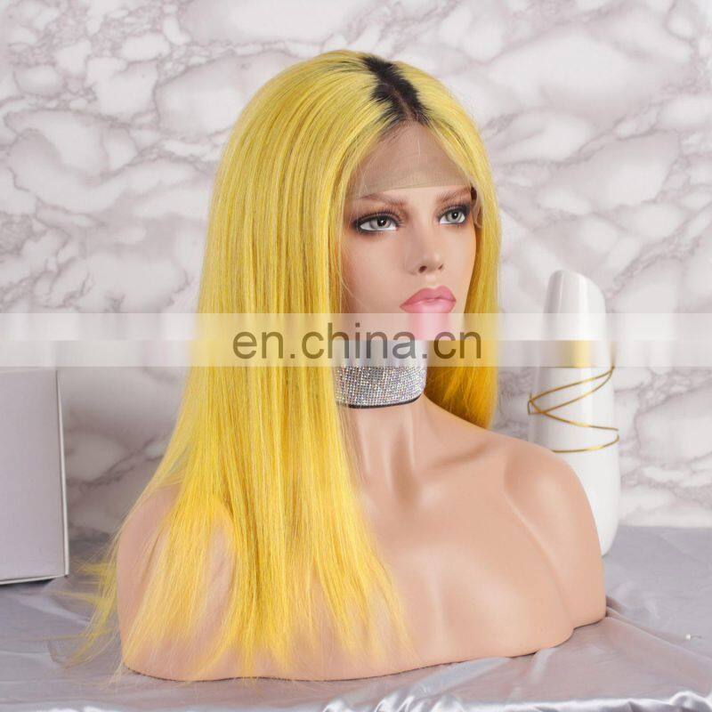 2018 alibaba hot seling blonde human hair full lace wig with baby hair