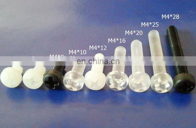 Short lead time ,custom plastic Phillips Head Screws and Plastic nut and bolt,high precision screw nut