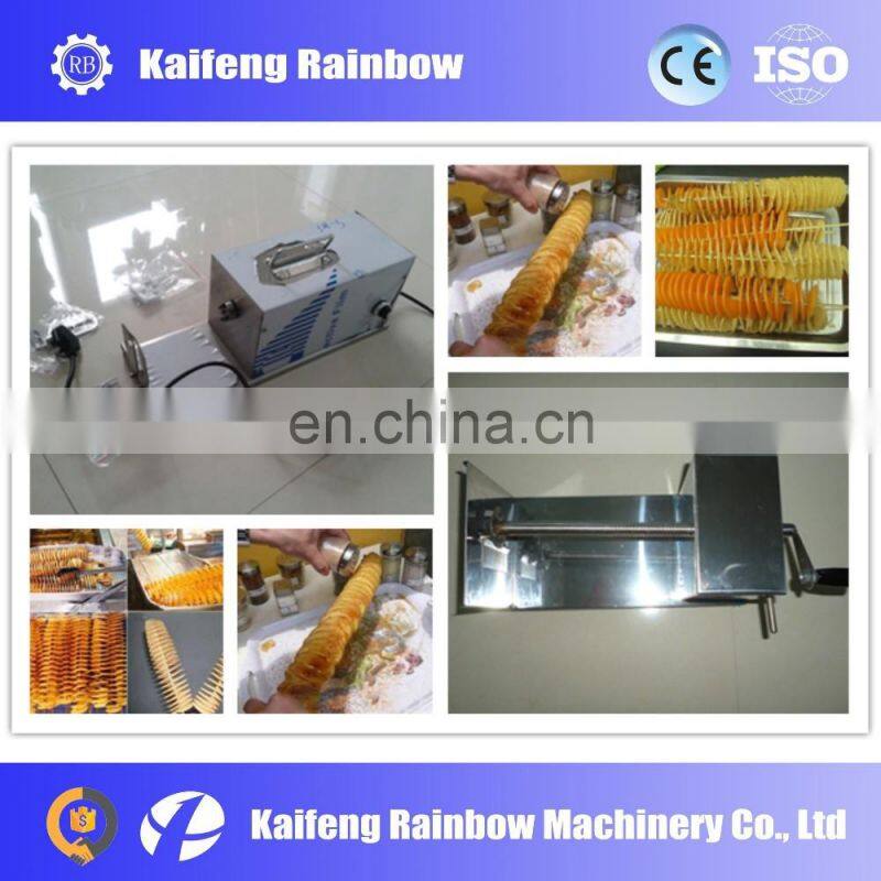 High Quality Best Price twisted potato chips cutting machine price/commercial potato chips spiral cutter