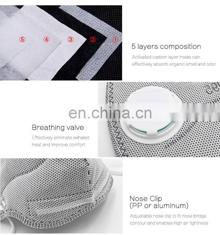 For Your Breathing Health Anti Pollution Dust Respirator with Valve and Carbon