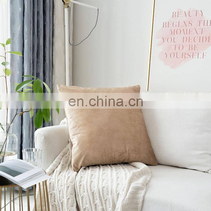i@home Solid color dutch cashmere home decorative sofa pillow velvet cushion cover