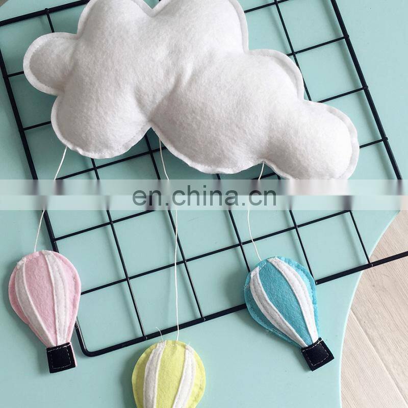 baby nursery mobiles Felt Moon and clouds