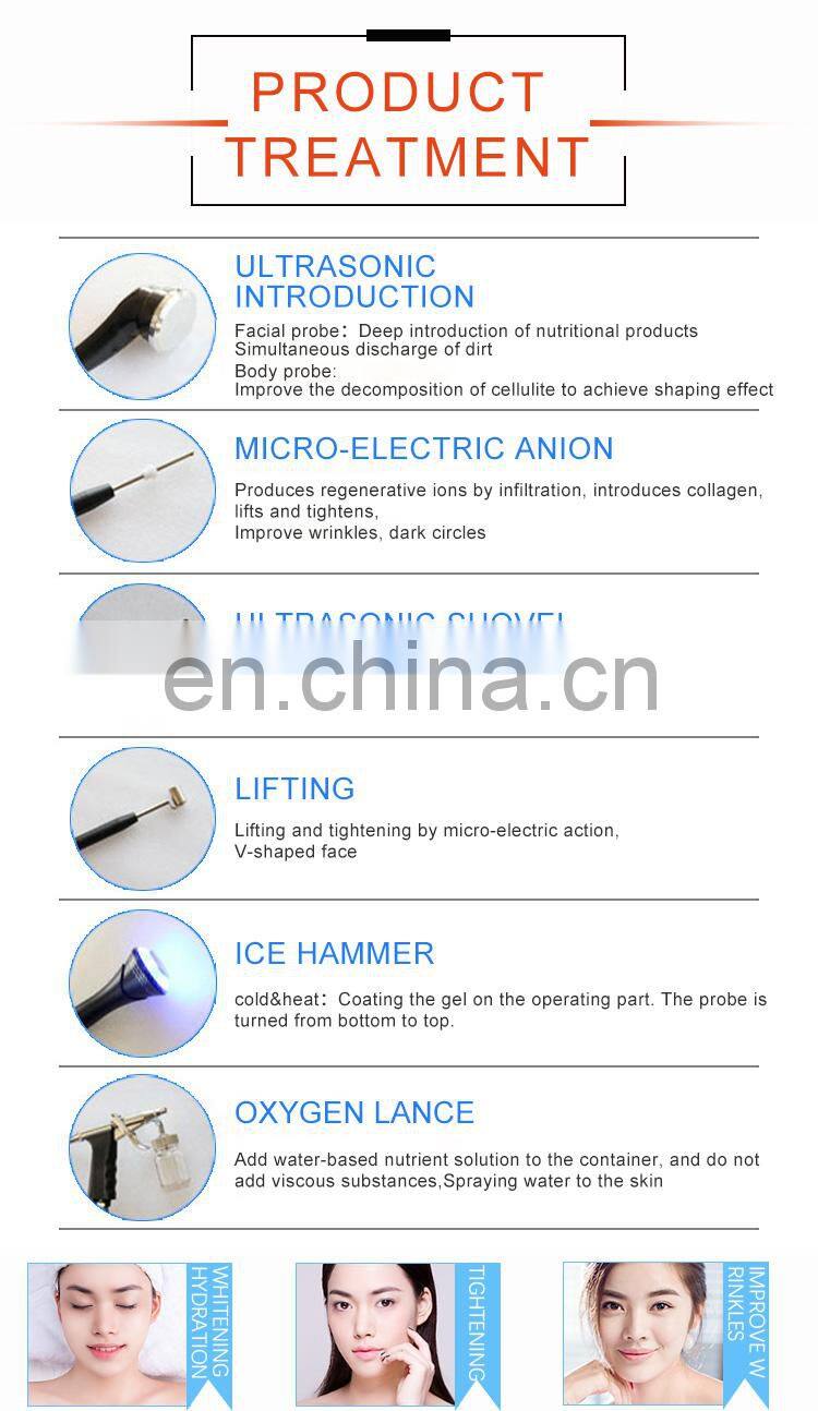 Multifunctional facial care whitening skin tightening wrinkle removal beauty machine