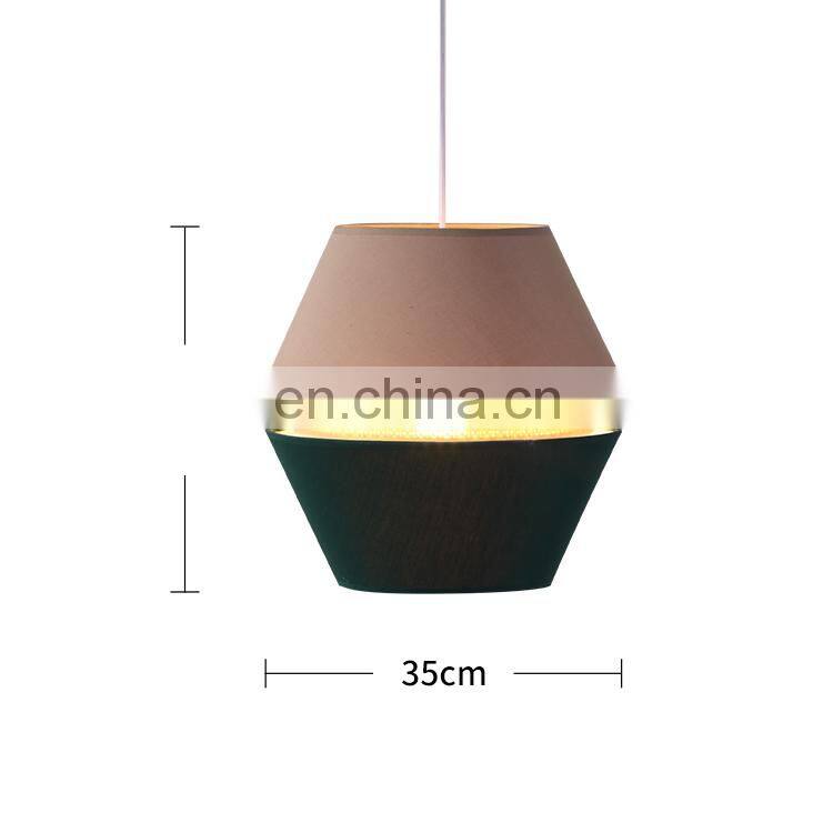 Green modern simple ceiling light cheap custom hotel pendant light for bedroom