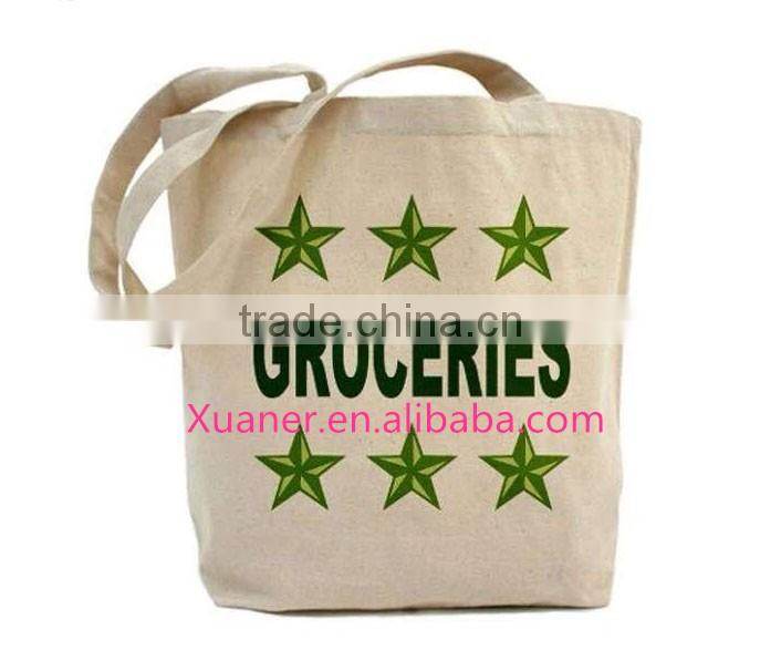 2016 popular hot selling promoting custom shopping tote canvas painting bag