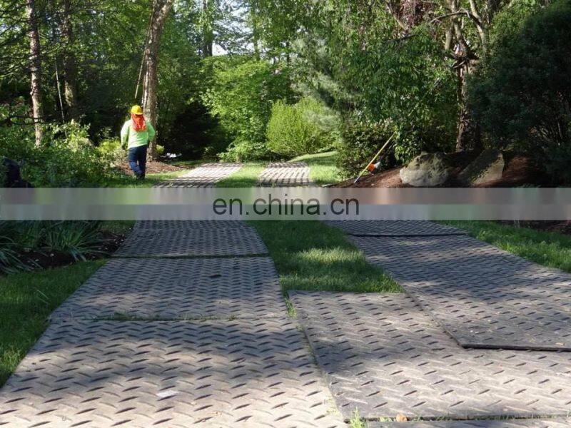 1200X2400X12.7mm extruded impact resistance HDPE ground mat / trackway panel