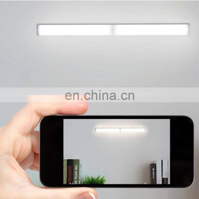 Amazon hot seller wireless night light motion sensor light cabinet lights with usb recharging