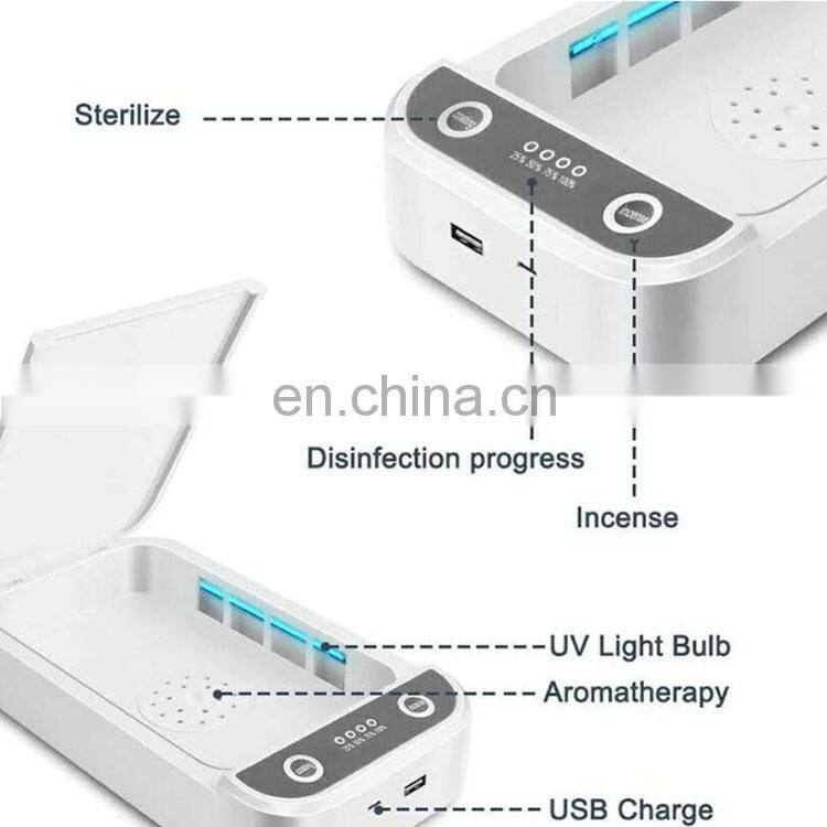 Portable USB charging LED UV Sterilizer Box Ultraviolet Light Lamp for Mobile phone Jewelry Watch Small tools