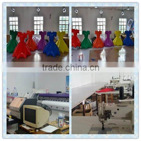 So Lovely Lifelike Custom Promotion Shape Design Inflatable Decoration Dress