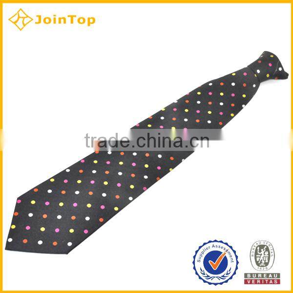 2016 custom printing clip tie for neckwear