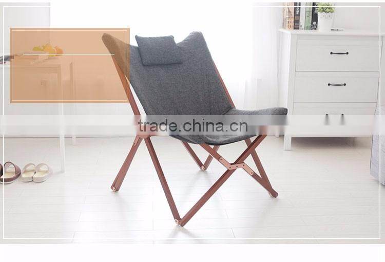 Elegant Wooden Material Camping Chair