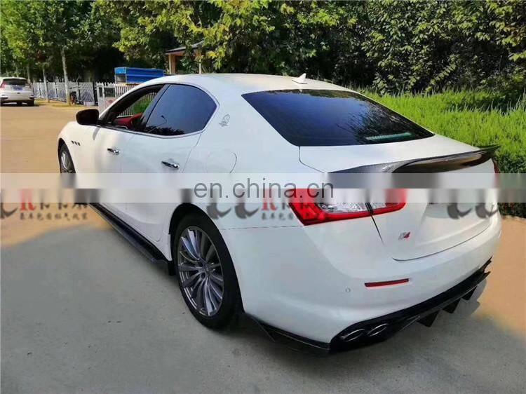 2018-2019 CQCV style body kit suitable for Maserati GHIBLI carbon fiber front lip rear lip rear spoiler side skirts auto tunning