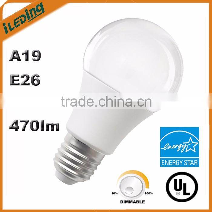 Wholesale Price 6.5W 100%-10% Dimmable A19 LED Bulb Light