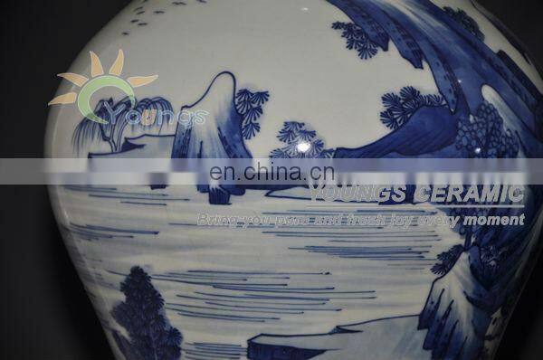 Antique Qing Imitation Chinese Large Porcelain Vases