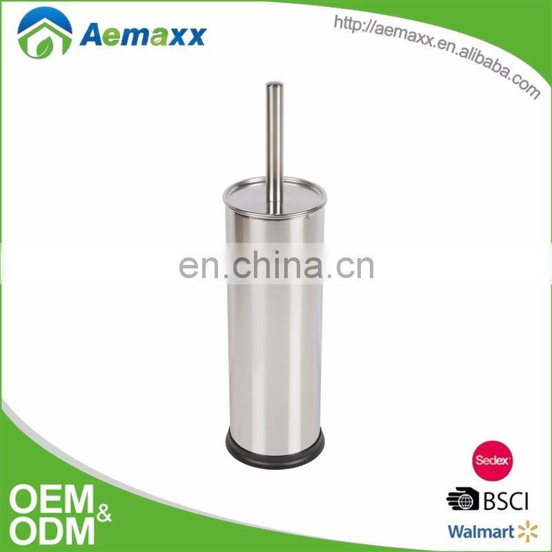 SS luxury Stainless steel toilet cleaning brush with long handle for household