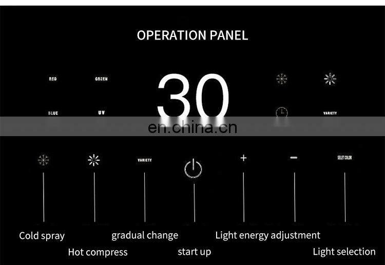 Factory 7 Colors Led Light Therapy Machine Nano Mist Spray pdt Machine Skin Rejuvenation Calming Whitening Skin Care Instrument