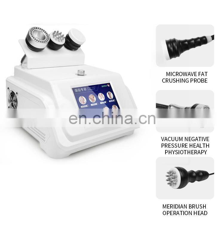 3 IN 1 Body Shaping Machine Microwave+Microcurrent+Vacuum Negative Pressure Weight Loss Device Body Physiotherapy Massage