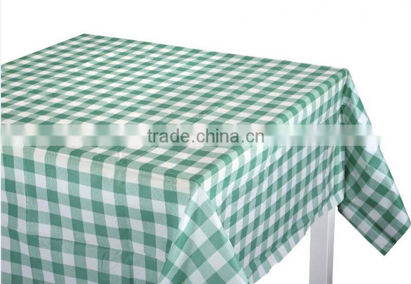 2016 CPE square printed table cloth for home and restaurant use