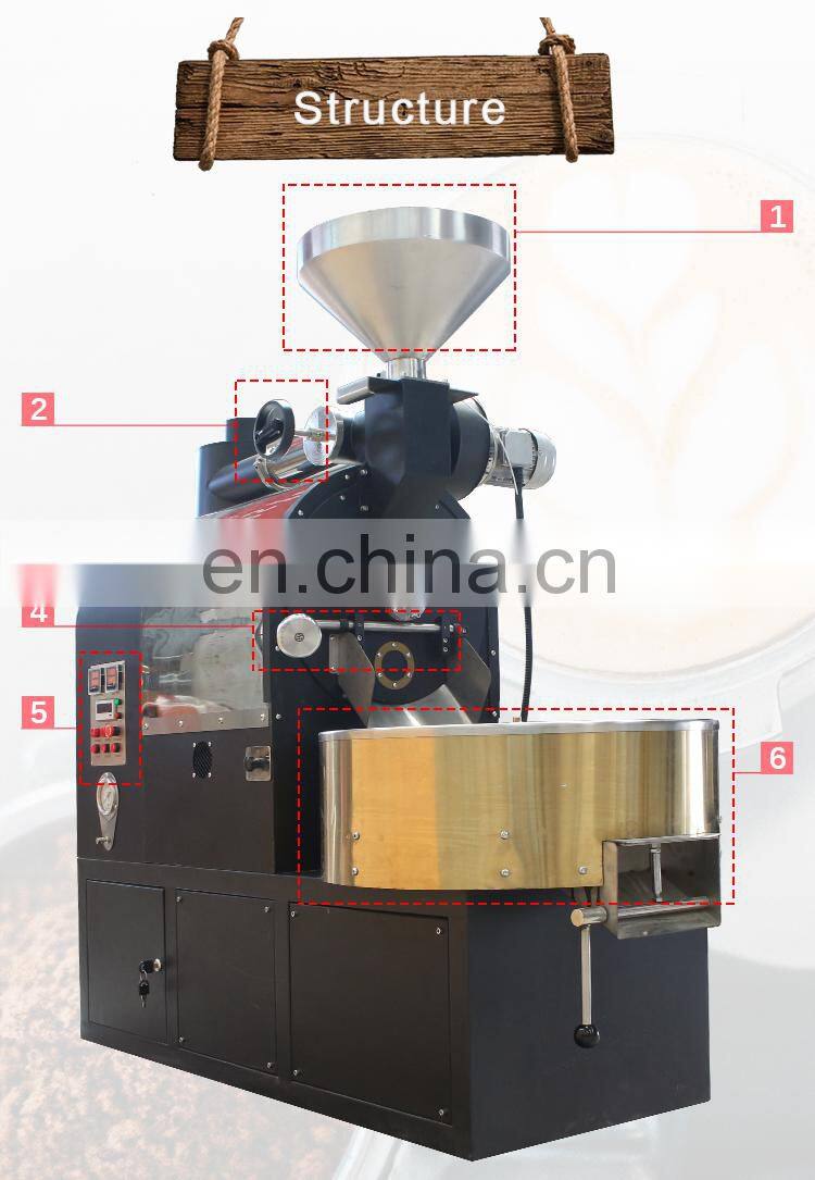 1kg Coffee Bean Roasting Machine / Drum Coffee Roaster for Home Electric Gas Heating Free Spare Parts & Small Cafe 500-3kg Jenny