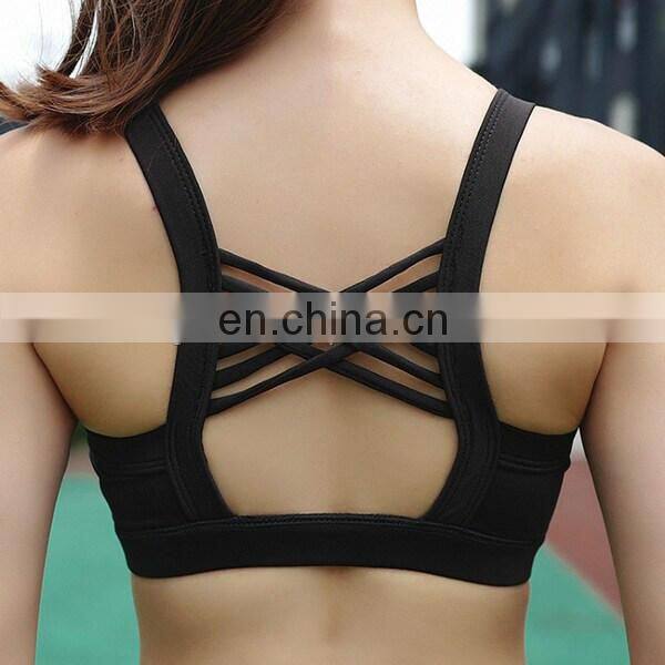 Wholesale costume made high quality printed yoga bra