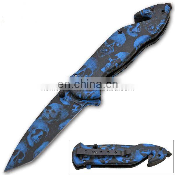 8.5"Series Glass Breaker Opening Auto Survival Pocket Steel Knife