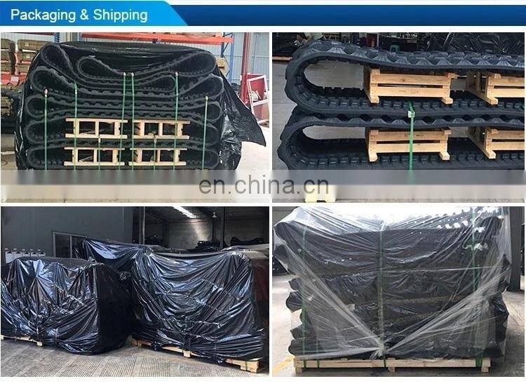 Cheaper price stair climber rubber track with drive wheel