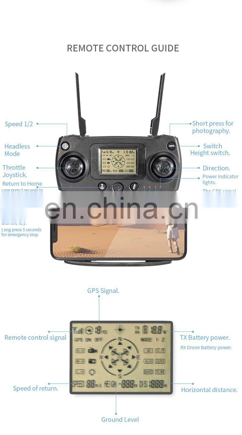 New Trend JJRC X16 6K Camera Gray Optical Flow Brushless RC Drone Quadcopter GPS Foldable 25Mins Profesional UFO for hobby