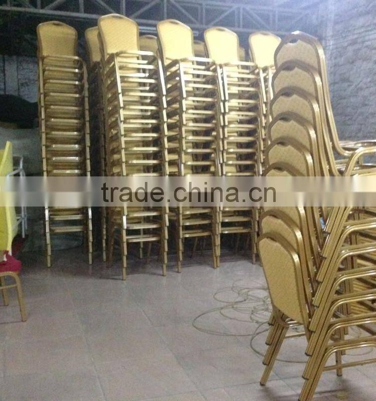 Wholesale hotel cheap stackable aluminum dinning chair