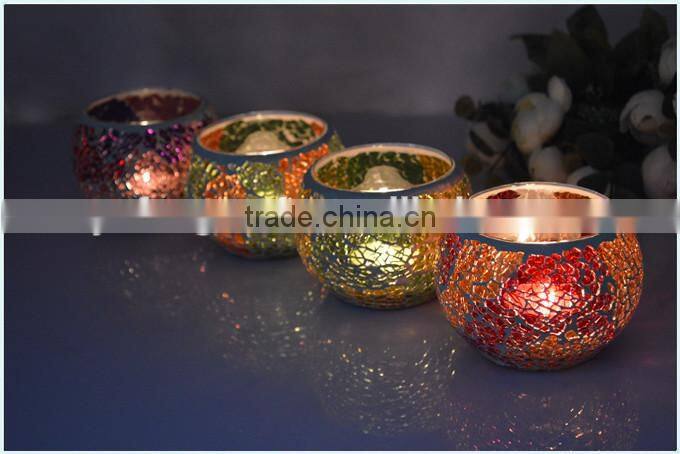 bling mosaic candle holder factory price