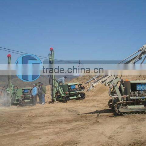 HF100YA2 bore hole drilling rig, small crawler type DTH hammer drilling rig