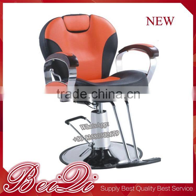 Metal Armrest Durable Color Leather Seat Barber Chair , Hair Salon Chair Manufacturer