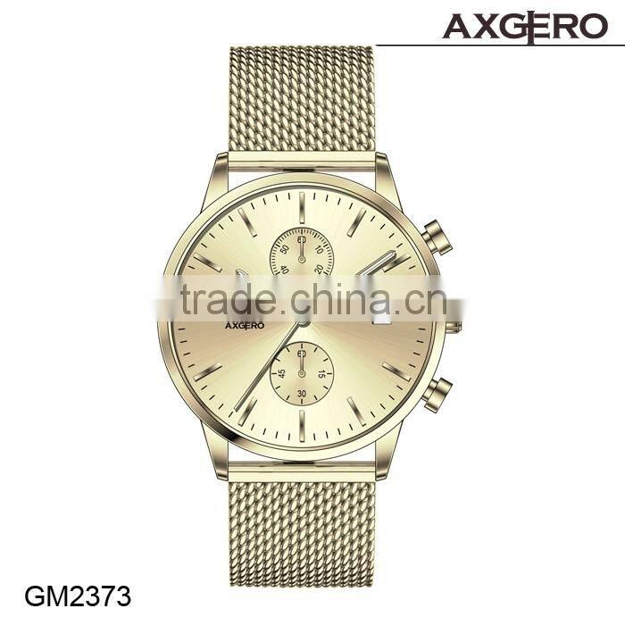 OEM branded japan movt quartz stainless steel back excel chrono wrist watch price