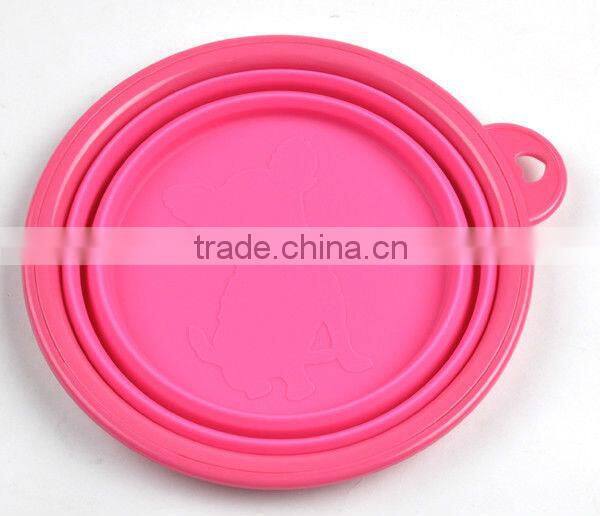 Collapsible Travel Portable Silicone Feeding Bowl For Pets