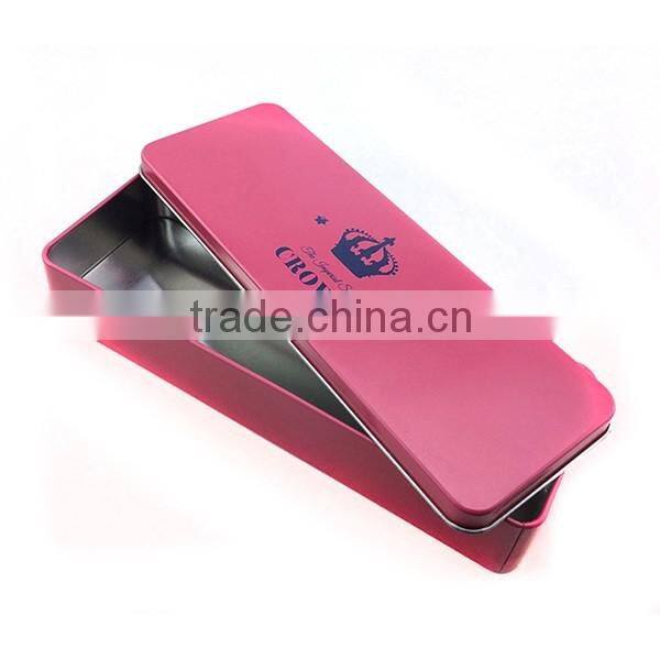 Hot sale metal tin pencil box pencil tin case stataionery tin box