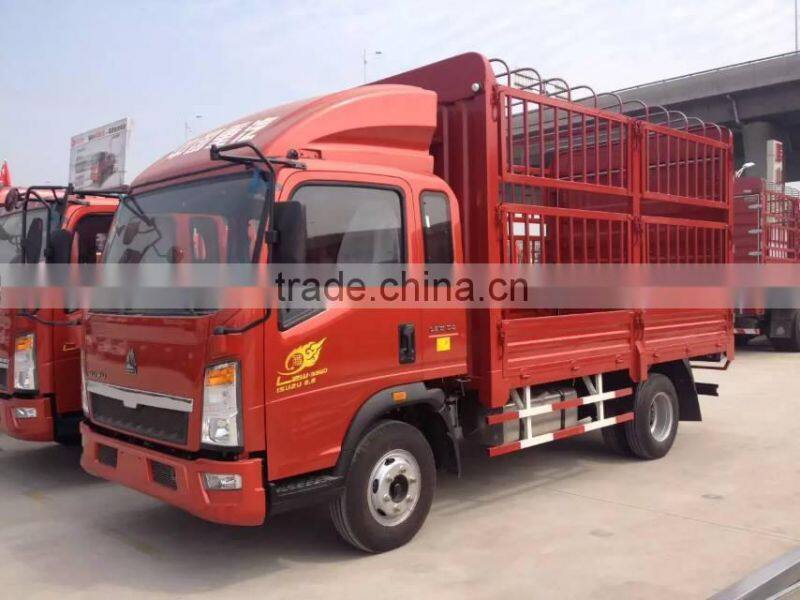 2015 new style 4*2 double cab howo llight truck 3500kg for sale made in china