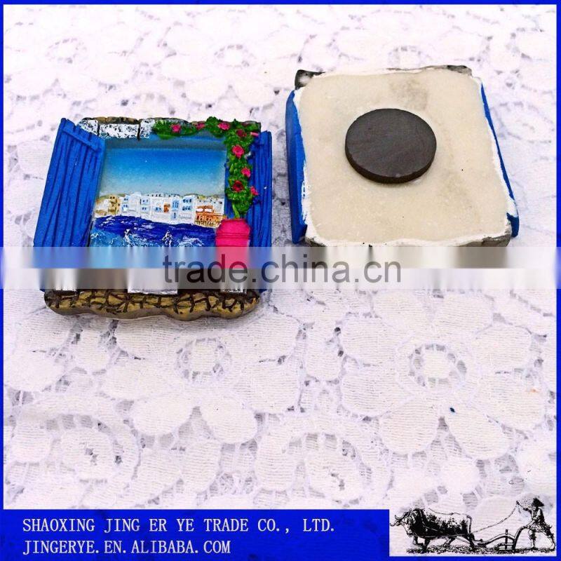 special design fridge Magnet with colorful greece view
