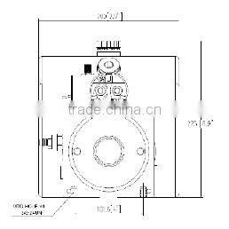 hyva type hydraulic power packs-single acting for dump truck