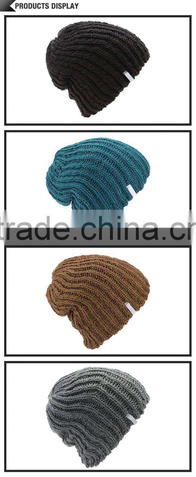 Custom design colors bulk knit hats produce in China