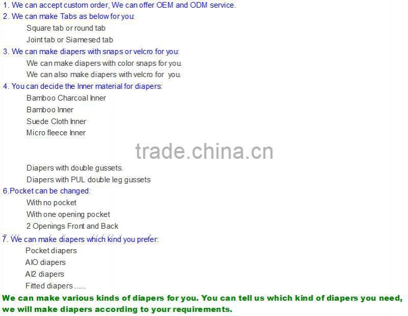 JCtrade China Supplier OEM Cartoon Prints Baby Bamboo Charcoal Diaper