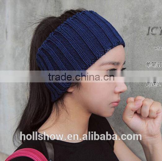 Solid Color Stripe Style Fashion Trendy Ladies Daily Sport Headband