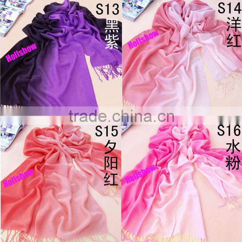 Hot-selling Cashmere Feel Two Tone Pashmina Acrylic Scarf