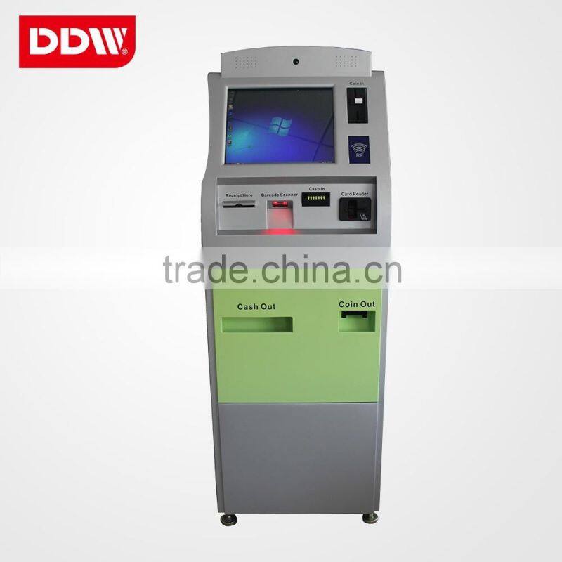 17 Inch Touch Screen kiosk bill acceptor payment kiosk floor standing