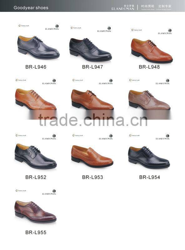 Men Classic Shoes genuine leather business Shoes with lace