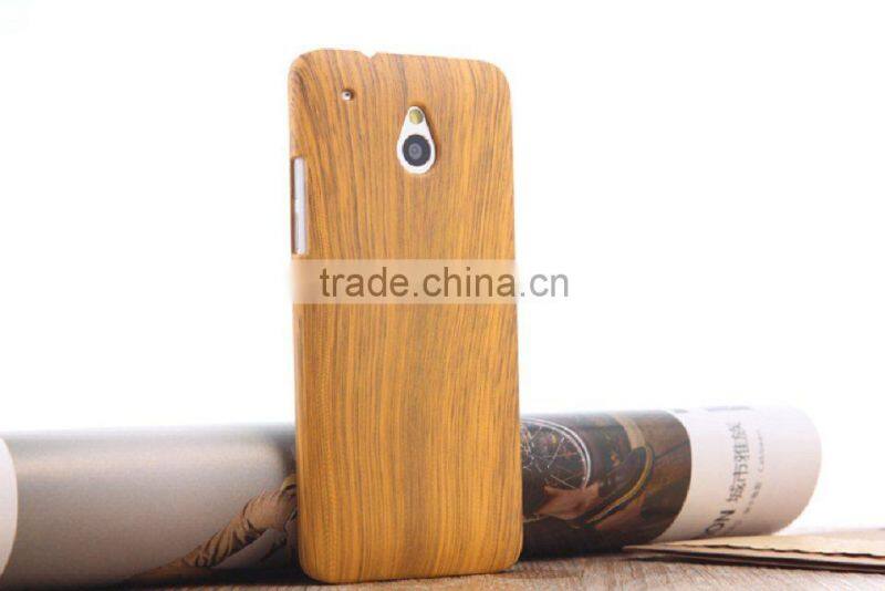 Wooden texture hard case for HTC one M7