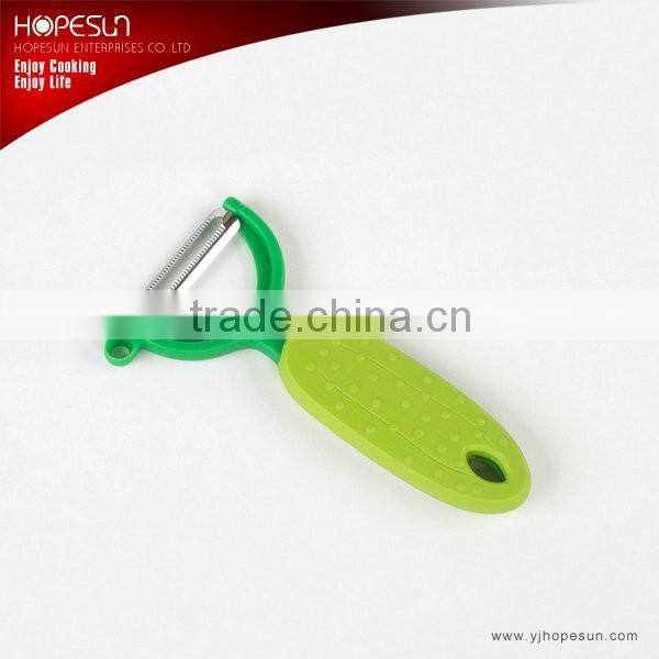 Popular multi-function stainless steel vegetable peeler with plastic handle