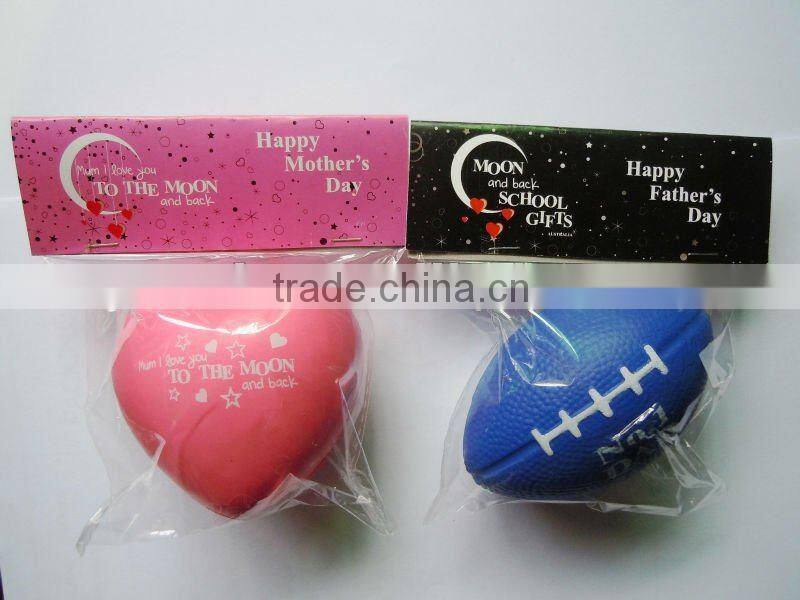 gift PU foam stress pumpkin angry toy ball